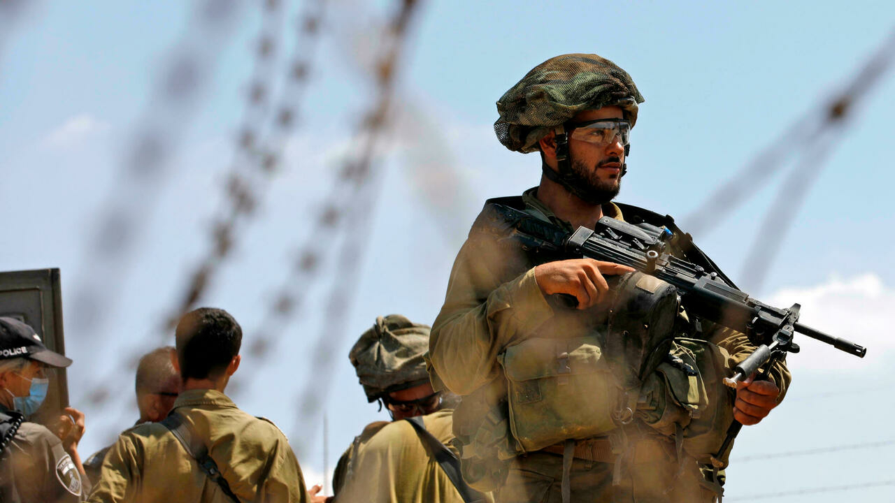 دورية للقوات الإسرائيلية قرب جنين في الضفة الغربية المحتلة في السادس من أيلول/سبتمبر 2021