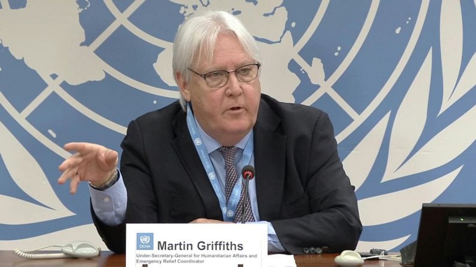 نائب الأمين العام للأمم المتحدة للشؤون الإنسانية مارتن غريفيث. (أرشيفية)