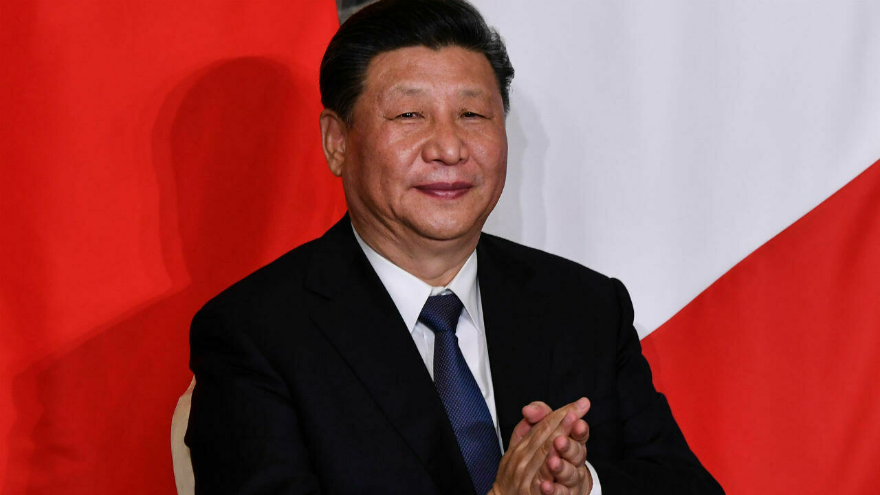 الرئيس الصيني شي جينبينغ أثناء زيارته لروما 23 مارس/آذار 2019