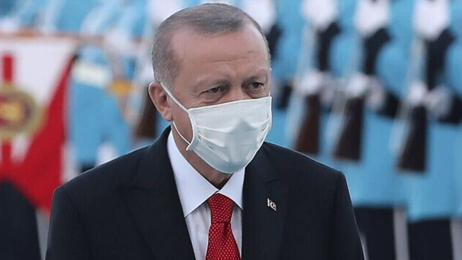 الرئيس التركي رجب طيب أردوغان خلال حفل رسمي في أنقرة. 26 تشرين الأول\ أكتوبر 2020