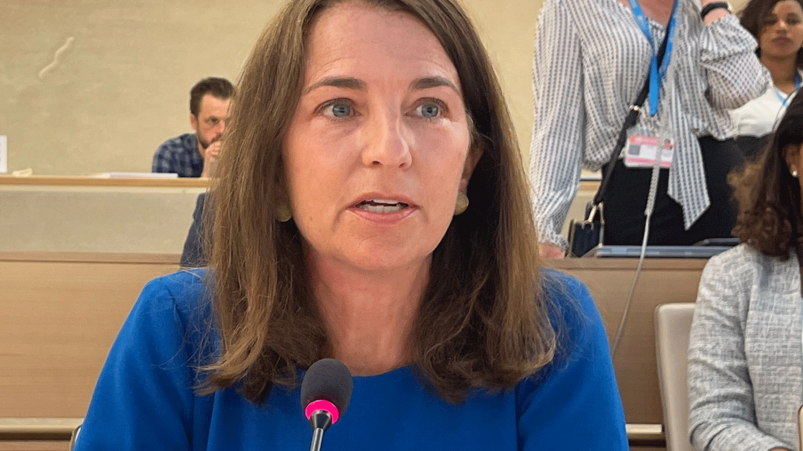 شيبا كروكر السفيرة الأميركية لدى الأمم المتحدة في جنيف