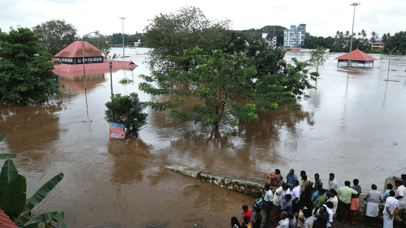 الأمطار الموسمية الغزيرة تتسبب بحدوث فيضانات وانهيارات أرضية في ولاية كيرالا بالهند