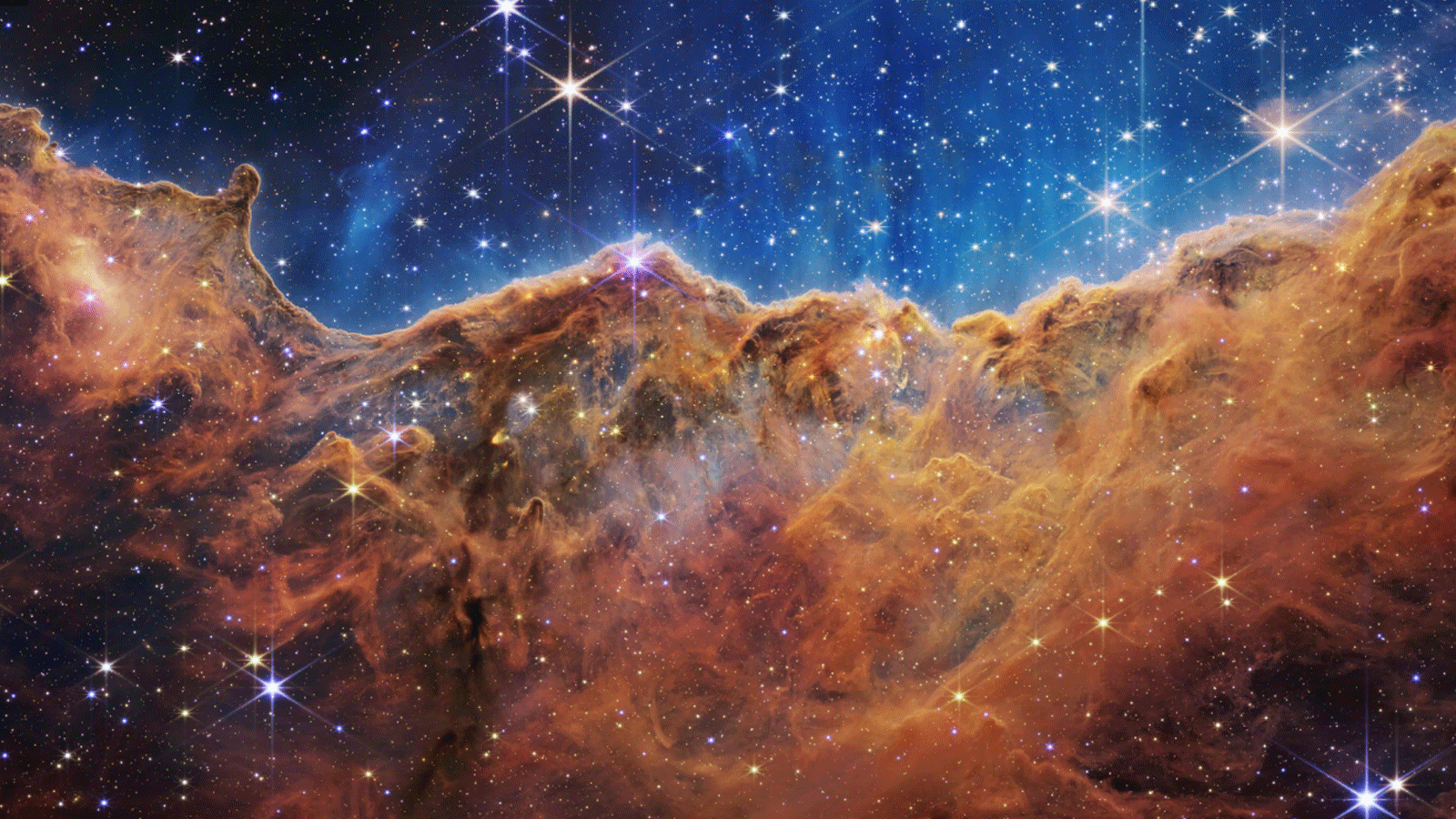 إحدى الصور الحديثة من عمق الفضاء التقطها التلسكوب جيمس ويب ونشرتها وكالة الفضاء الأميركية (ناسا)