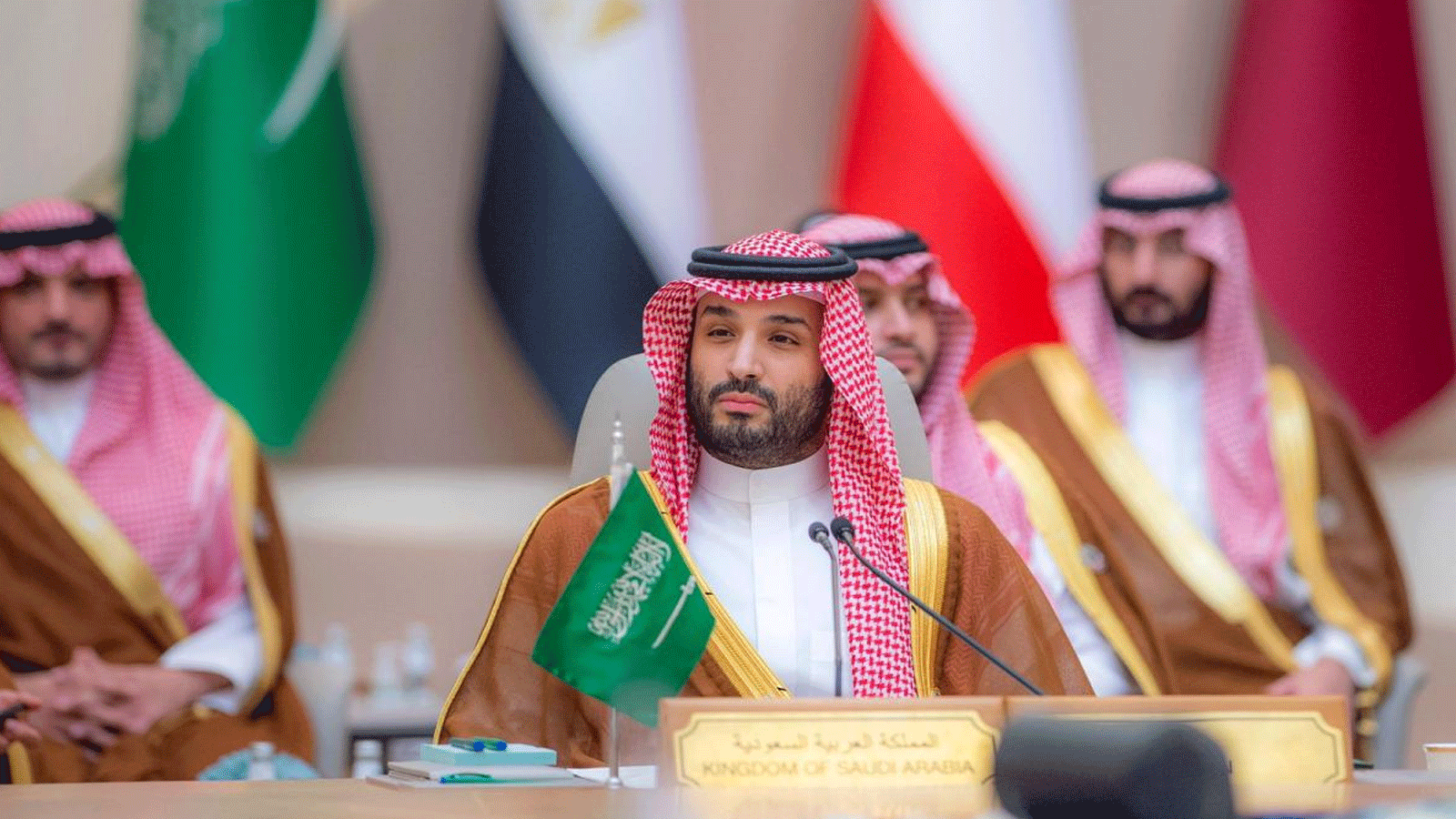 ولي العهد السعودي الأمير محمد بن سلمان بن عبدالعزيز خلال قمة جدة. 16 تموز\ يوليو 2022