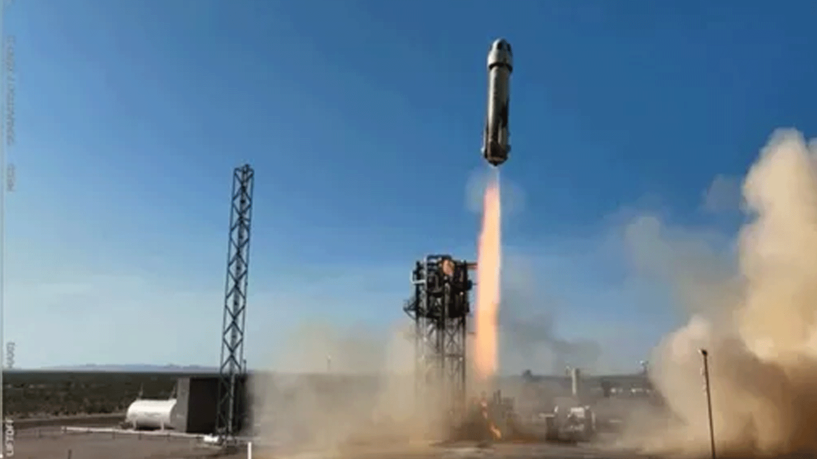 صاروخ Blue Origin الذي تحدم بعيد إقلاعه دون التسبب في أي إصابات