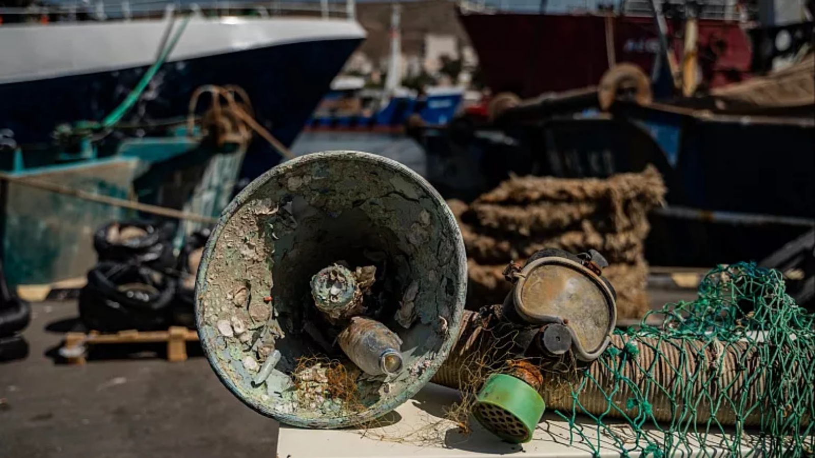 غلّة الصيادين في بحر اليونان