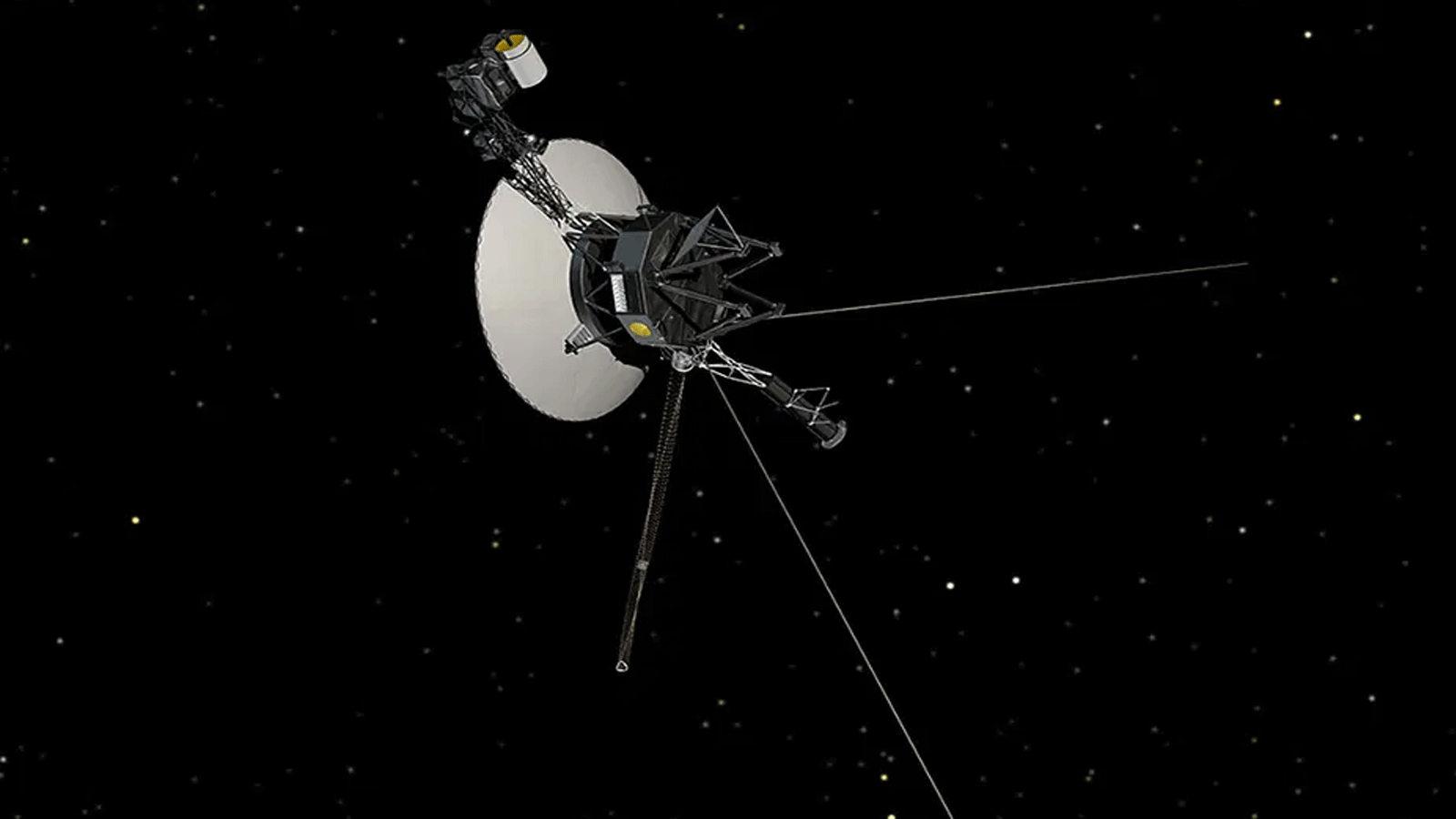 صورة تُظهر مركبة الفضاء فوييجر التابعة لناسا على خلفية من النجوم