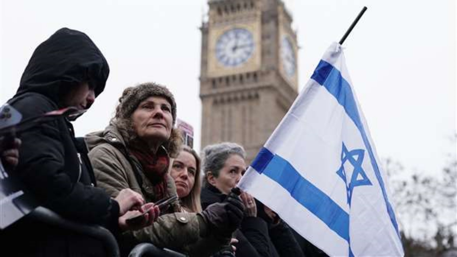 جانب من مظاهرة ضد معاداة السامية في لندن
