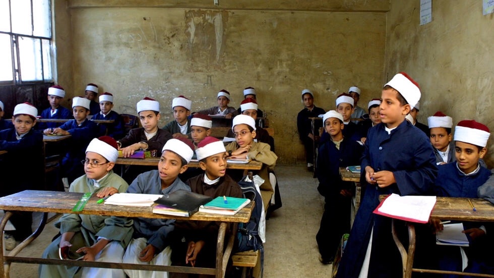 مدرسة في القاهرة في صورة تعود إلى العام 2002