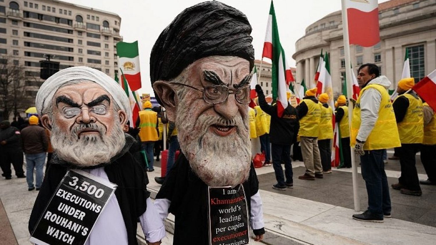 من تظاهرة منددة بالنظام الإيراني في واشنطن، 8 آذار (مارس) 2019