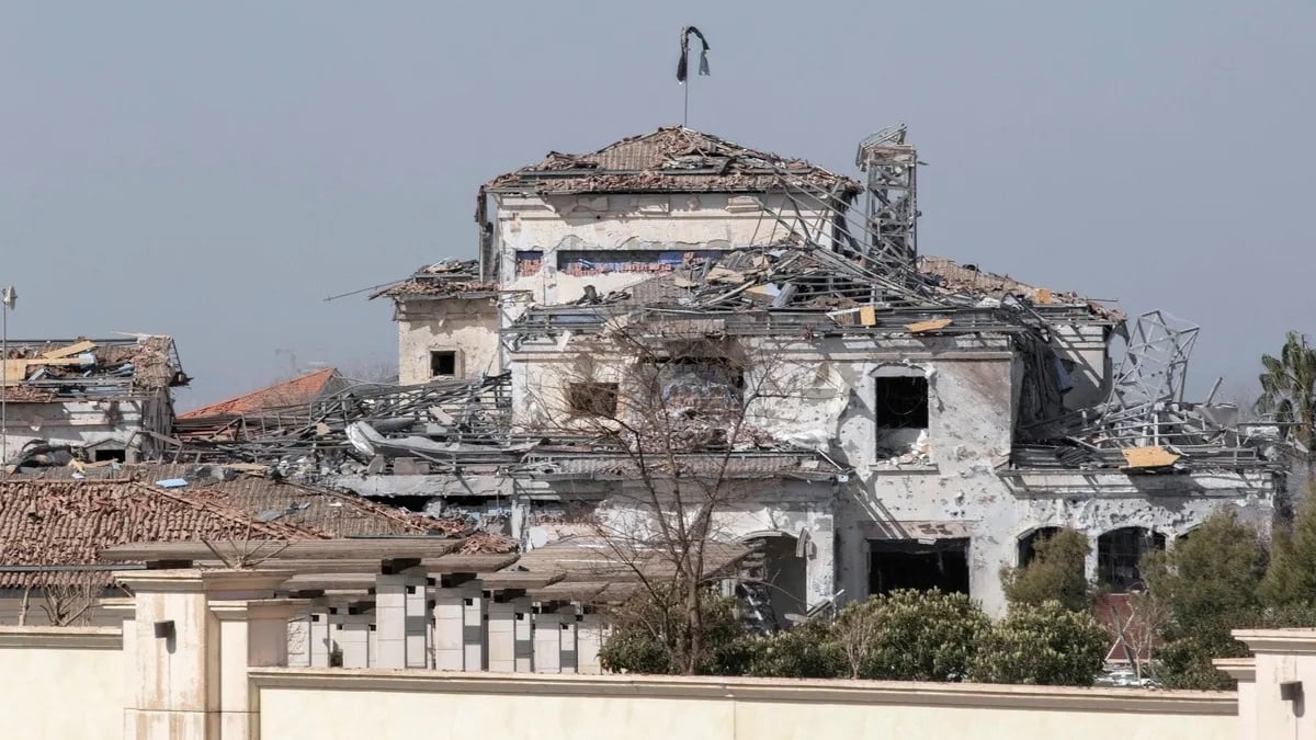 مبنى سكني في إقليم كردستان استهدفته إيران في وقت سابق