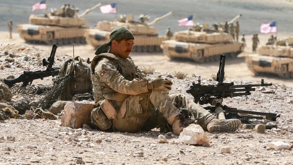 جندي أميركي خلال مناورات عسكرية في الأردن في أيلول (سبتمبر) 2022