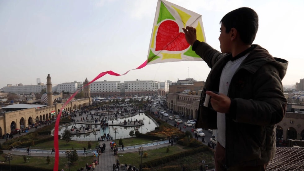 الساحة الرئيسية في أربيل كما تبدو في صورة التقطت في 2019