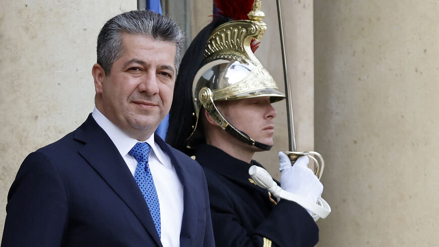 مسرور بارزاني خلال زيارة إلى قصر الإليزيه في 16 شباط (فبراير) 2023