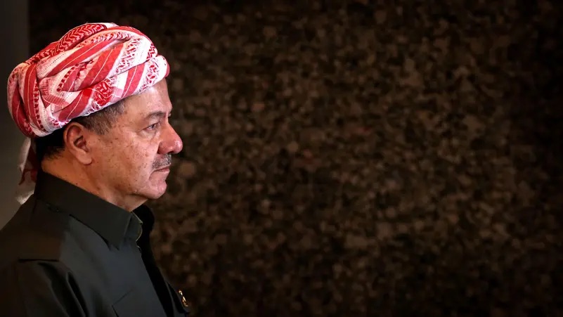 الزعيم الكردي مسعود البارزاني