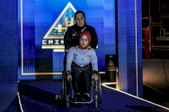 رياضية مقعدة خلال بطولة العالم الحادية عشرة لرفع الأثقال البارالمبية، التي أقيمت في القاهرة، مصر، في أكتوبر/تشرين الأول 2025. - Reuters