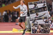 توخيل يرضخ لضغوط لاعبي سان جيرمان ويقوم بالغناء أمام وسائل الإعلام