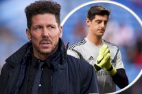 سيميوني يستفز كورتوا ويقارنه مع حارس مرمى أتليتكو