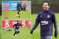 ميسي يتشافى سريعاً ويشارك في تدريبات برشلونة