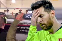 جماهير برشلونة تهاجم ميسي في مطار ليفربول