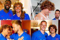 ترحيب نجوم برشلونة بغريزمان يبدد مخاوف الانقسام في غرف الملابس