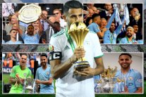 رياض محرز و رباعي مانشستر سيتي ينهون موسمهم بإحراز خمسة ألقاب 