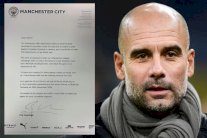 غوارديولا يكتب رسالة شكر وتقدير إلى 114 مشجعاً لمانشستر سيتي 