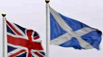 علم المملكة المتحدة على مشاريع اسكوتلندا
