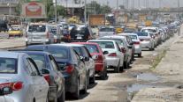 طوابير أمام محطات الوقود في الموصل في شمال العراق