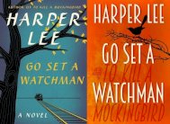 نشر الفصل الأول من رواية هاربر لي الثانية