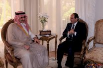 السيسي مستقبلاً الأمير الوليد بن طلال: شكراً للسعودية على دعم مصر