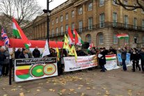 تظاهرة لأكراد سوريا تطالب بالانفصال في لندن