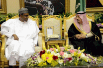 الرئيس النيجيري يبحث مع مسؤولين سعوديين أسعار النفط