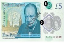 بنك انكلترا يصدر عملة تشرشل البلاستيكية