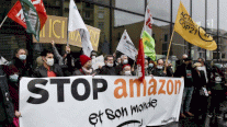 احتجاجات ضد أمازون في فرنسا