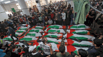 تشييع حزين لضحايا الحريق في قطاع غزة