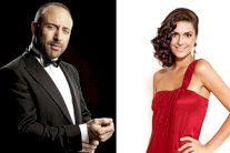 برجوزار كوريل وخالد أرغنش مع ابنهما في ملاهي الأطفال 