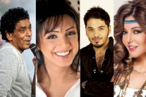 أنغام ومحمد منير وسميرة سعيد يغنون في 