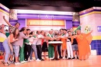 مفاجأة منى زكي وأحمد حلمي لأشرف عبد الباقي