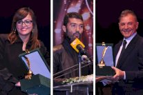 خالد النبوى ومحمود حميده وبشرى يوزعون جائزة ساويرس الثقافيه‎