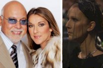 سيلين ديون تتشح بالسواد في جنازة 