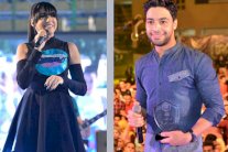 بالصور: أحمد جمال وساندي في نادي النصر