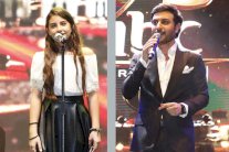 ماجد المهندس ولين حايك في احتفال MBC