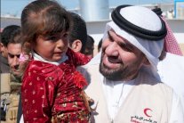 حسين الجسمي يفتتح الجزء الثالث من مخيم النازحين في أربيل