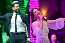 نانسي وحماقي يغنيان للـ Ninja Warrior