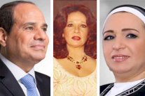 الرئيس المصري يزور شادية في المستشفى