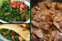  كبد الدجاج مع 