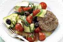 برغر الضآن مع الخُضر