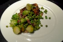 الدجاج مع 'البازيلا والملفوف