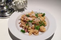 المعكرونة مع الفطر البرّي 